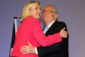 Jean-Marie Le Pen so svojou dcérou Marine.
