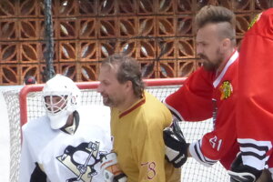 Skalická hokejbalová liga, semifinále Indiáni - Legendy