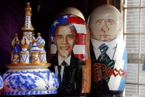 Matriošky s Obamom a Putinom.