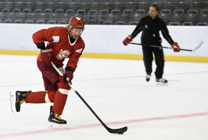 Marcel Hossa na tréningu Dukly Trenčín. 