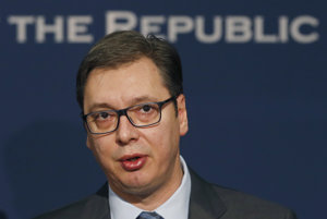 Srbský prezident Alexandar Vučič.