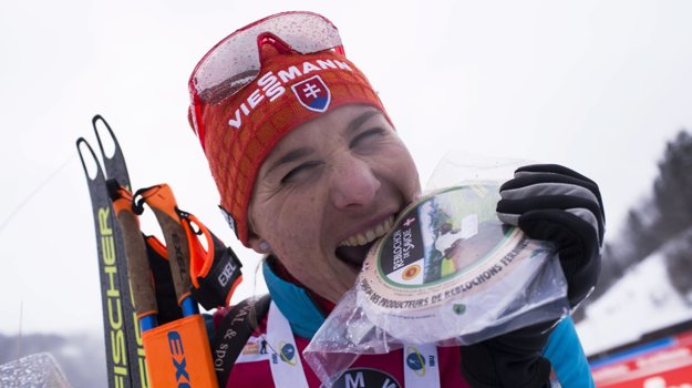 Anastasia Kuzminová po triumfe v šprinte vo francúzskom Annecy.
