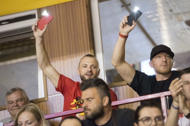 Marián Gáborík (vľavo) a Marián Hossa.
