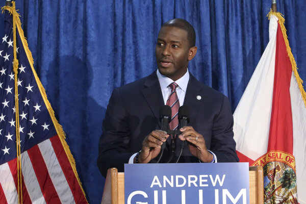 Demokrat Gillum priznal porážku vo voľbách guvernéra Floridy