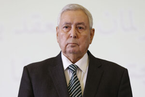 Dočasný alžírsky prezident Abdalkádir Binsaláh.