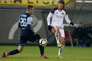 Július Szőke (vpravo) v drese Podbrezovej.