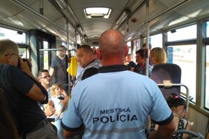 Kontroly v košickej MHD. 