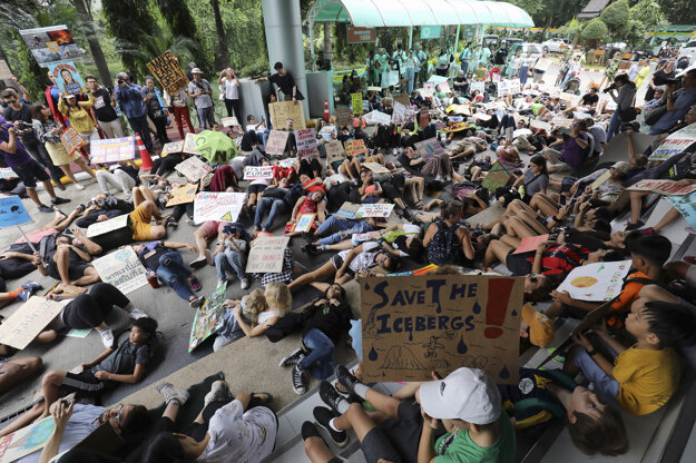 Protest v Thajsku.