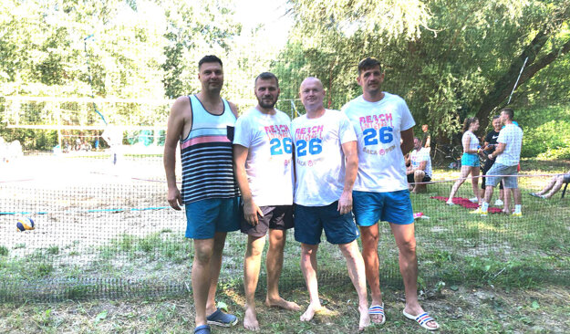 Časť organizátorov - zľava Miro Polónyi, Martin Kurňava, Pavol Farkaš a Tomáš Hučko.