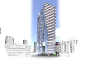 Vizualizácia projektu Ister Tower.