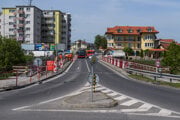 Most cez Malý Dunaj na Hradskej ulici vo Vrakuni.
