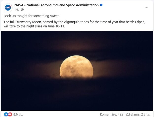 (zdroj: FB NASA)
