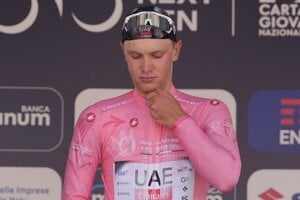 Slovenský cyklista Matthias Schwarzbacher.
