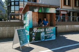 Vodný bar v centre Popradu osvieži miestnych i návštevníkov.
