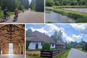 Trasa Dubové - Sklené - Dubové meria takmer 25 kilometrov. 