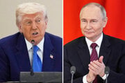 Americký prezident Donald Trump a ruský vodca Vladimir Putin.