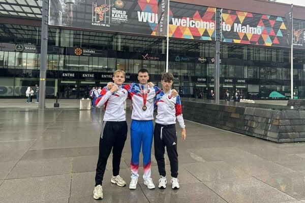 Zľava Braňo Kubeň, Andrej Chmúra, Juraj Dubovický. 
