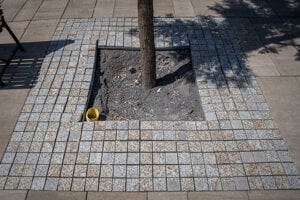 Zastávka Lúčanka a križovatka s cestou Betliarska.