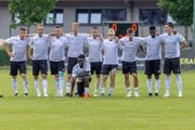 Futbalisti OFK Baník Lehota pod Vtáčnikom.