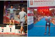 Eduard Grácik sa tešil z tretieho majstrovského titulu v dlhom triatlone.
