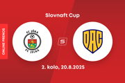 FC Jelka - FC DAC 1904 Dunajská Streda: ONLINE prenos z 2. kola Slovnaft Cupu.