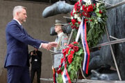 Prezident Peter Pellegrini na oslavách 81. výročia SNP v Banskej Banskej Bystrici.