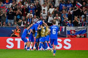 Gólová radosť slovenských futbalistov po góle na 2:0 v úvodnom kvalifikačnom zápase na MS 2026 A-skupiny Slovensko - Nemecko.