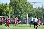 Záber zo stretnutia Komjatice - Salka 3:1. 