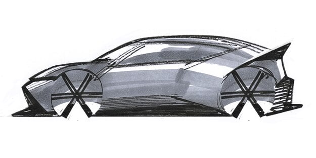 Skica Hyundai Concept Three (zdroj: Hyundai)