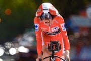 Jonas Vingegaard počas časovky na Vuelte 2025