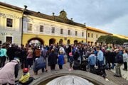 V Spišskej Novej Vsi sa na proteste zišlo asi 500 ľudí. 