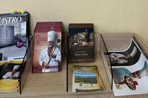 Knihy o šéfkuchárovi.