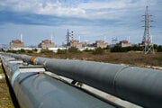 Záporožská jadrová elektráreň v roku 2022. 