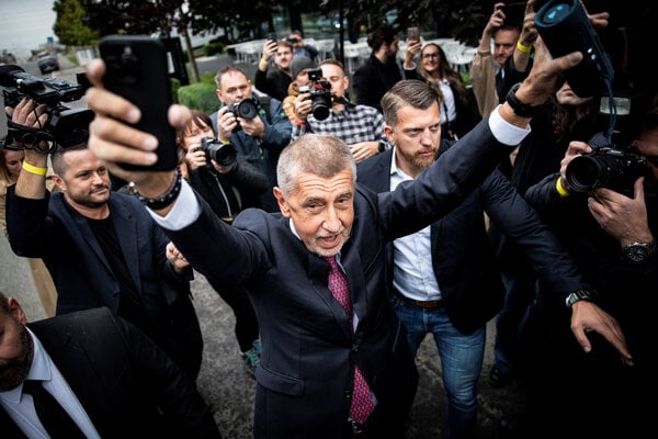 Andrej Babiš po víťazstve vo voľbách. 