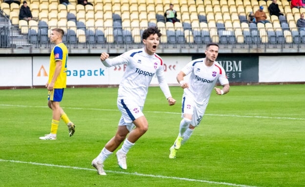Gól Samuela Hodúra bol jediným svetlom momentom vionistov v celom zápase. (zdroj: Matej Zima)