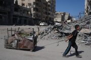 Ulica Al-Džalá v Gaza City 11. októbra.