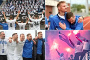 Tréner Slezák objímal dvojgólového hrdinu Sombata a tristo fanúšikov na výjazde oslavovalo nitrianske víťazstvo 2:1 v Dubnici.