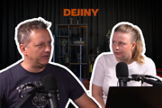 Agáta Šústová Drelová s Miroslavom Lysým v podcaste Dejiny.