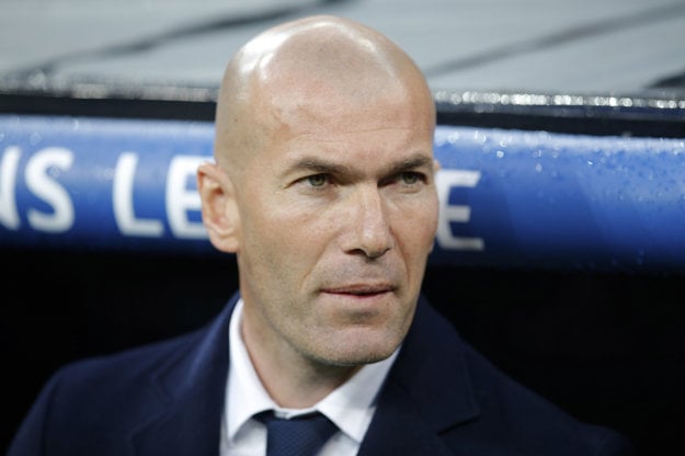 Tréner Realu Madrid Zinedine Zidane.