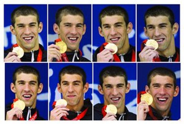 Michael Phelps získal na olympiáde v Pekingu pred ôsmimi rokmi až osem zlatých medailí.