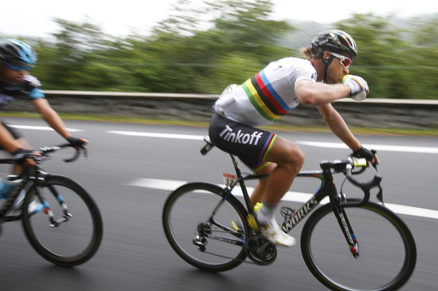Peter Sagan bol v utorok najaktívnejším jazdcom etapy.
