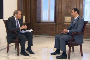 Sýrsky prezident Baššár al-Asad v rozhovore pre americkú televíznu stanicu CBS.