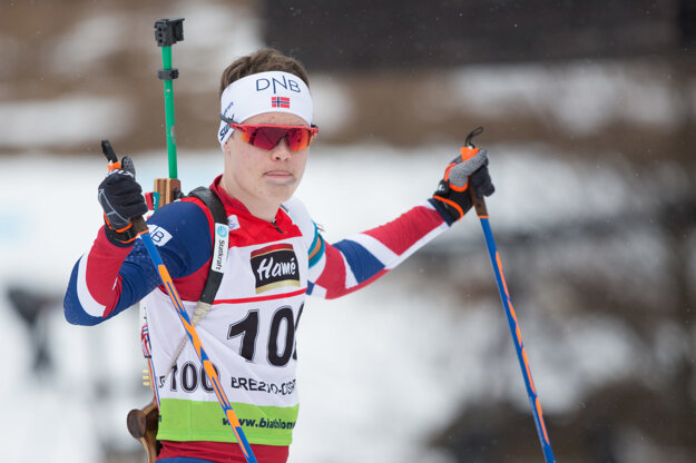 Na snímke nórsky biatlonista Dag Sander Björndalen.