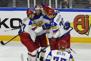 Hokejisti Ruska na majstrovstvách sveta v hokeji 2017 stále neprehrali.
