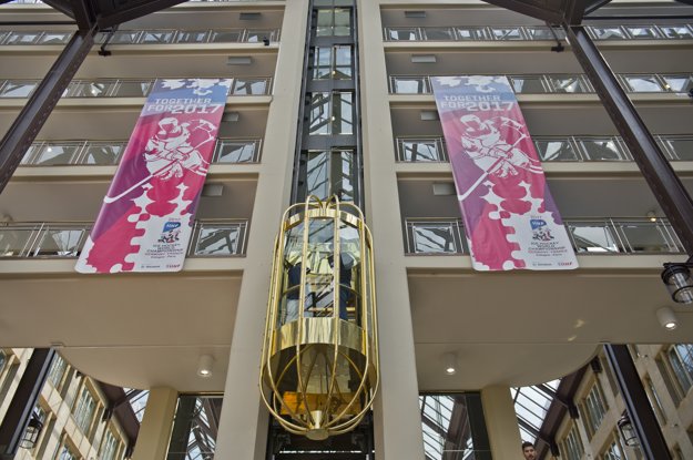 Hotel Maritim, kde je ubytovaná slovenská výprava počas MS v ľadovom hokeji v Kolíne nad Rýnom.