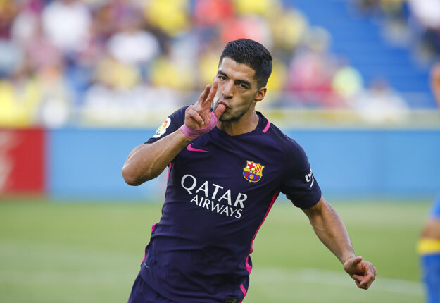 Luis Suarez sa raduje po svojom góle.