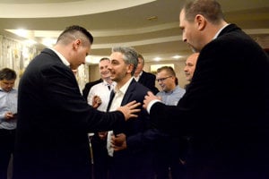 Lörinc (vľavo) a nový župan. Či chce skúsiť o rok kandidovať na primátora, zatiaľ tají.