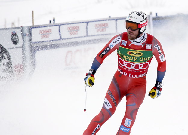 Kjetil Jansrud v cieli pretekov.