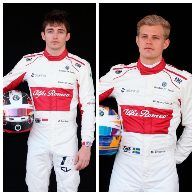 Monačan Charles Leclerc (vľavo) a Švéd Marcus Ericsson.