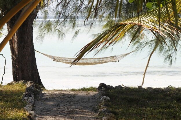 Pláž, Zanzibar.